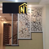 VÁCH NGĂN CẦU THANG CHẤT LIỆU MDF CÔNG NGHIỆP